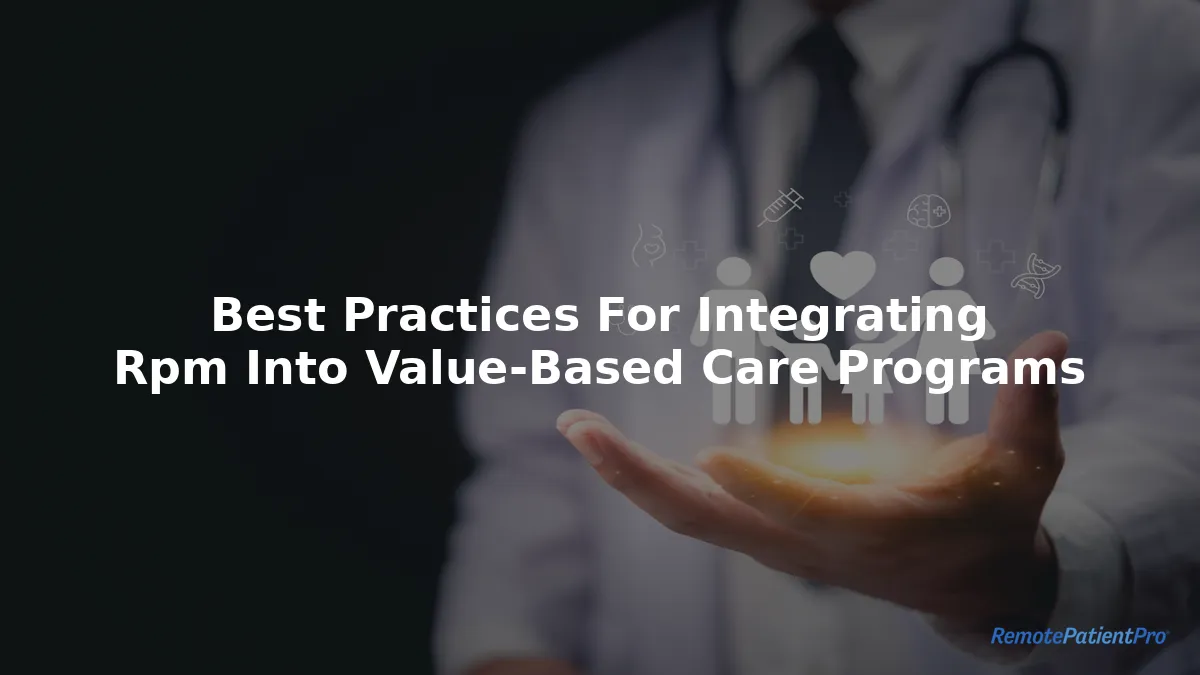 Best Practices for Integrating RPM into Value-Based Care Programs